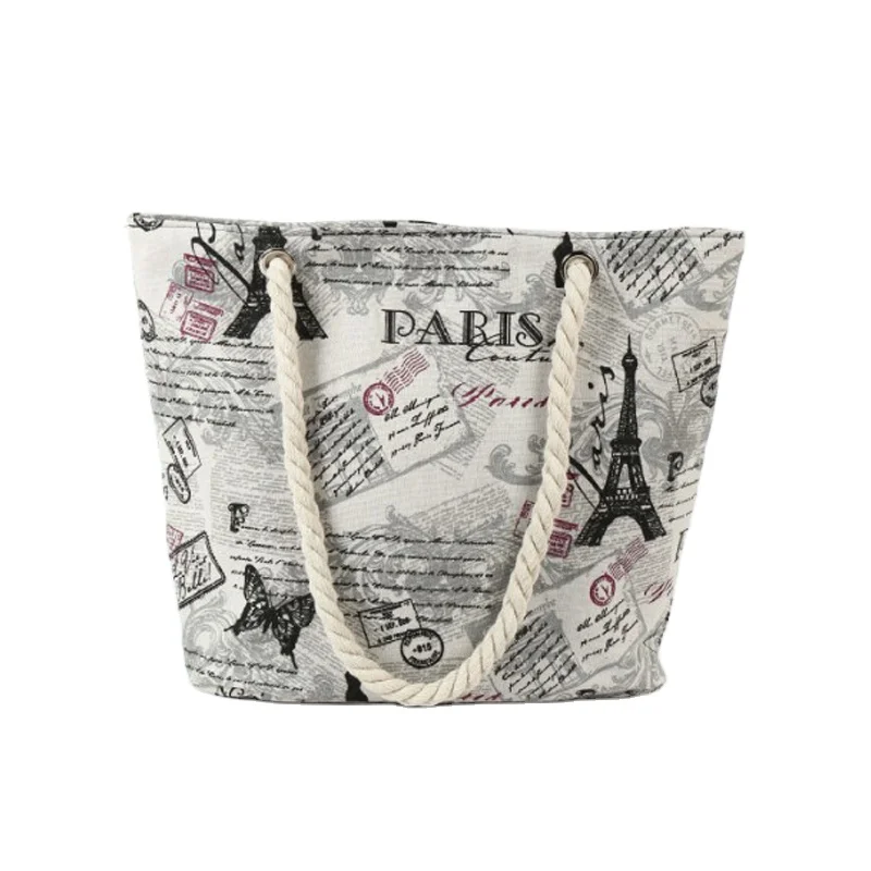 

Customized Creative Printing New Casual Fashion Canvas One-Shoulder Diagonal Female Bag, 3 colors