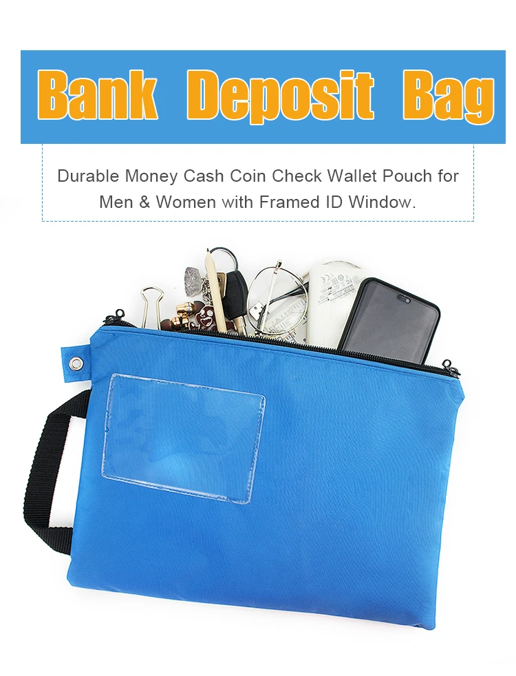 Custom Large Money Storage Pouch Cash Security Bags Deposit Bank Bag With Handle Buy Deposit Bank Bag Money Bank Bag Deposit Bags Product On Alibaba Com