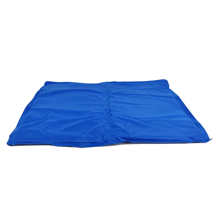 

New Pressure Activated Gel pet mattress calming pet dog cooling mat, Blue
