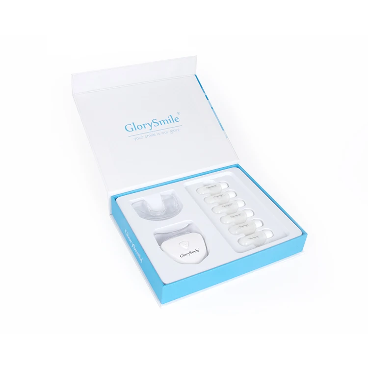 

Glory Smile Custom Brand Mini Light Teeth Whitening Led Kit PAP Gel Pods Whitening Teeth Kit Private Label