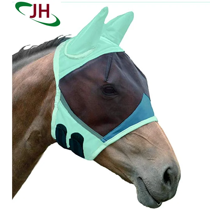 

Fashion UV Protection Horse Equipment Equest MESH Racing Comfort Breathable Amazon Best Seller With Ears Horse Fly Mask, Customized