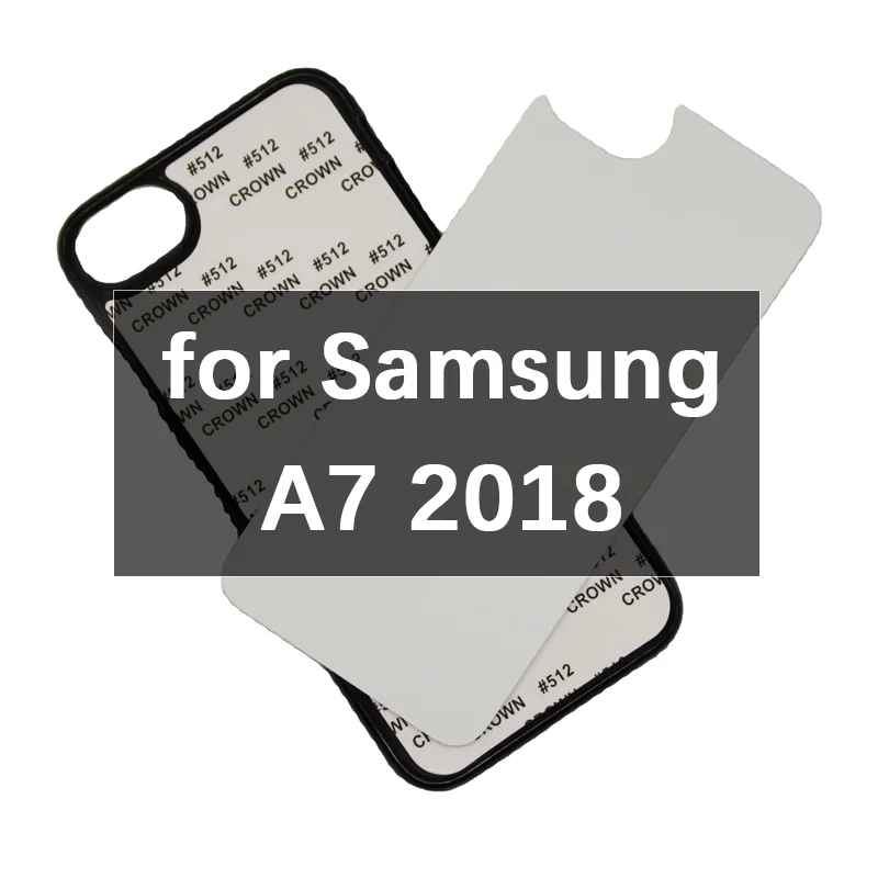 

Zhike for 2021 Funda Para Celular Coque Telephone Custom Bulk Black Aluminum Hard Samsung A7 2018 Rubber Sublimation Phone Case
