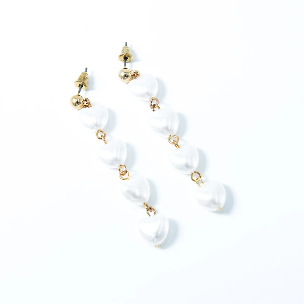 

Veijer Fashion 2020 Gold Plated Dangle Pearl Earrings Drop For Women