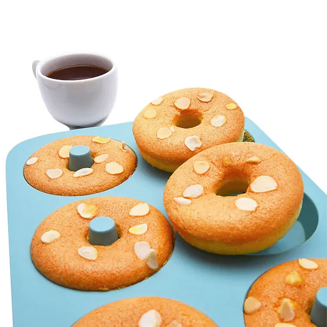 

Doughnut Mould Silicone Kitchen Nonstick Chocolate Slice Pan Tools For Baking Cake Mold Silicone Doughnut Molds, Red,blue,green,pink,orange,rose red,customized color