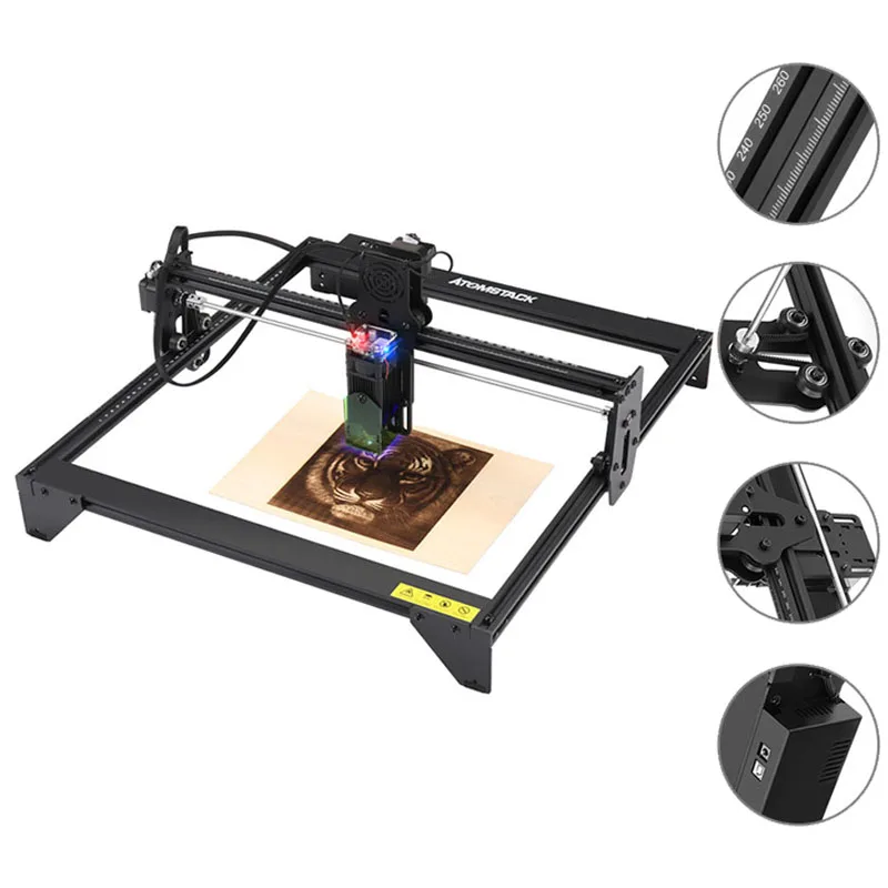 

Aluminium laser Cutting Autofocus CNC Metal Sheet Cutter PCB Milling Machine DIY Laser Engraver