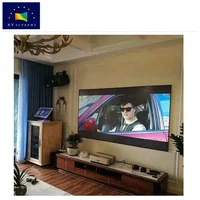 

80/90/100/110/120 inch xyscreen pet crystal alr fabric fixed frame screen for home teater