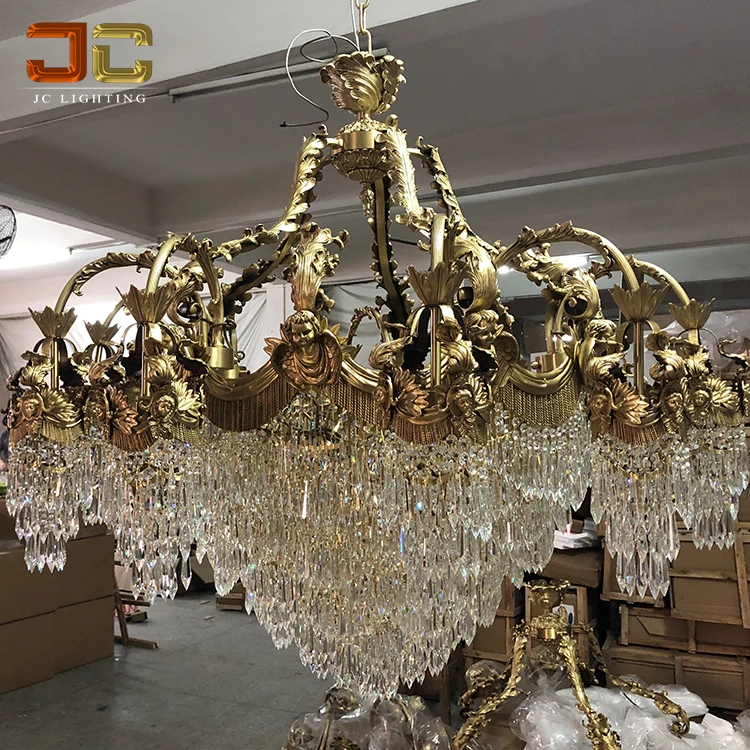 large brass chandeliers