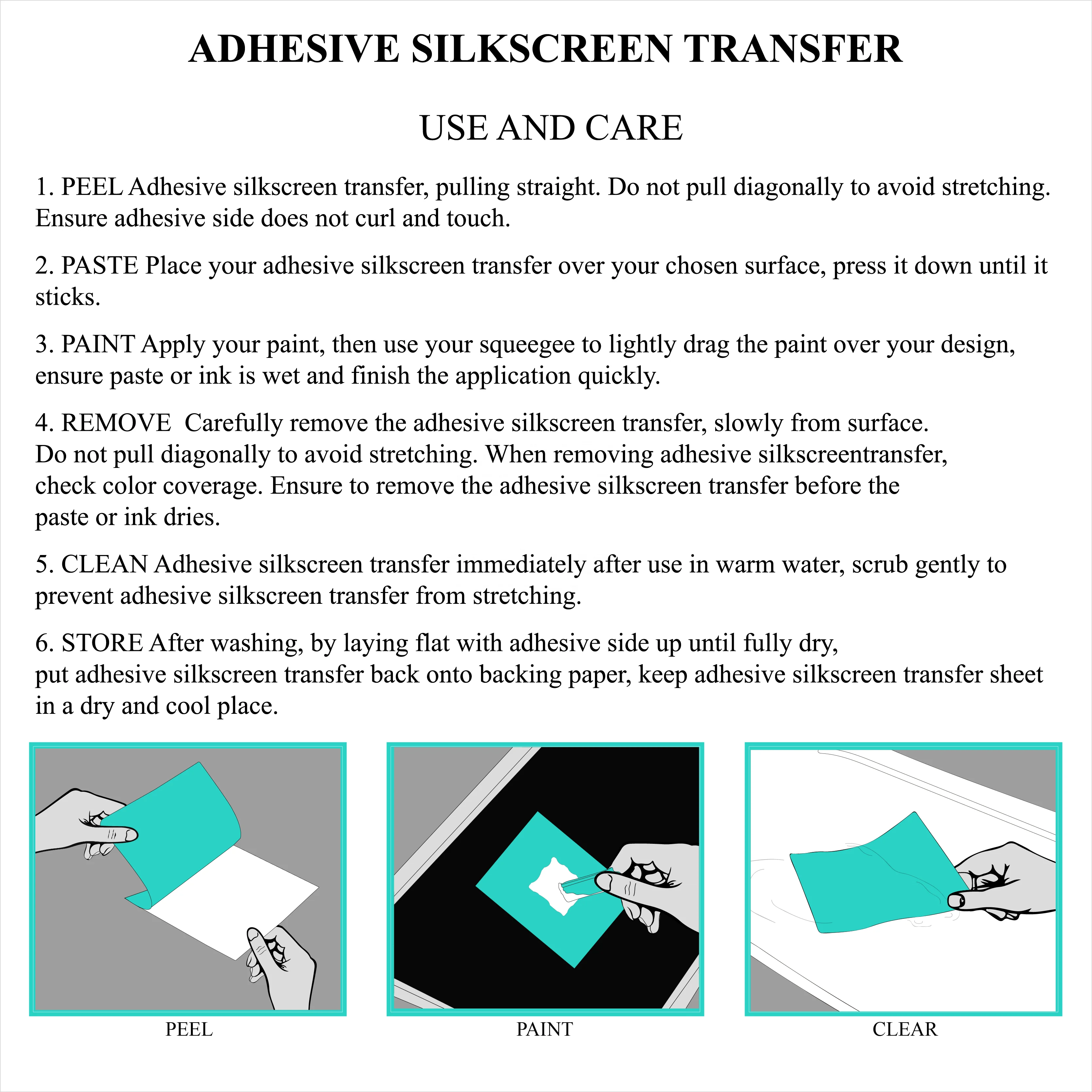 Silk screen stencils for painting on wood self adhesive washable