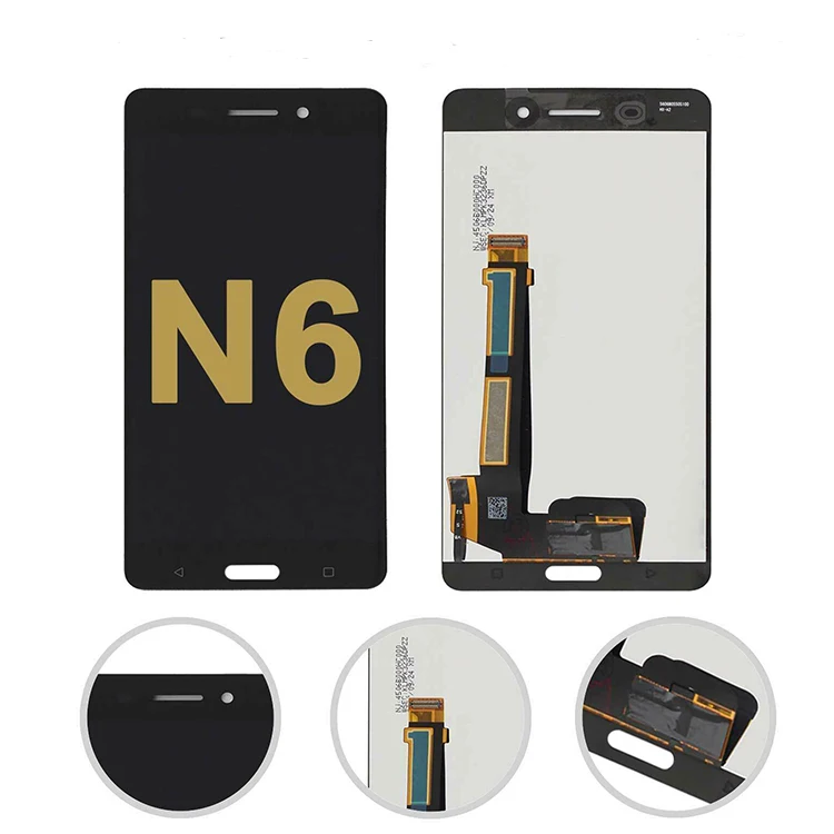 

Mobile Phone Accessories Display Assembly With Digitizer For Nokia N6 LCD Replacement Touch Screen