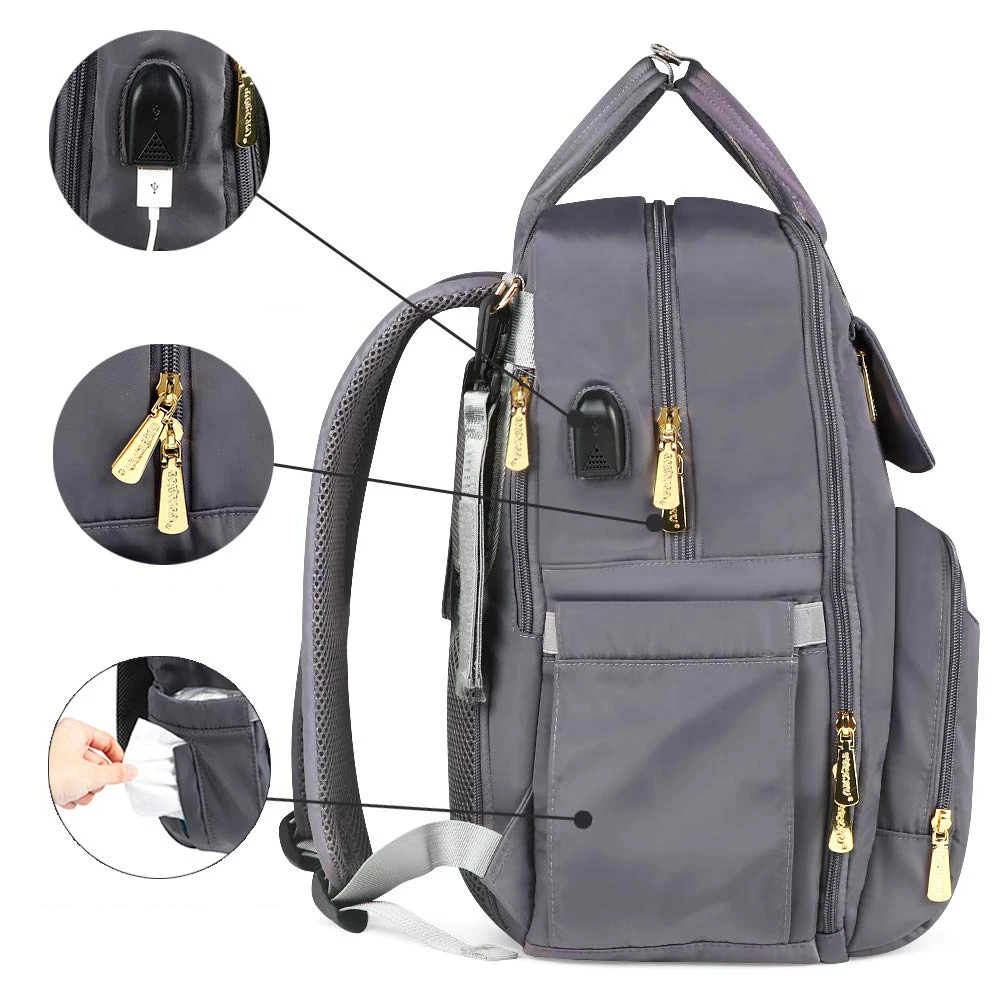 

Diaper Bags Multifunction Mummy Bag Baby Diaper backpack Travel bag for Mummy, Customized colors