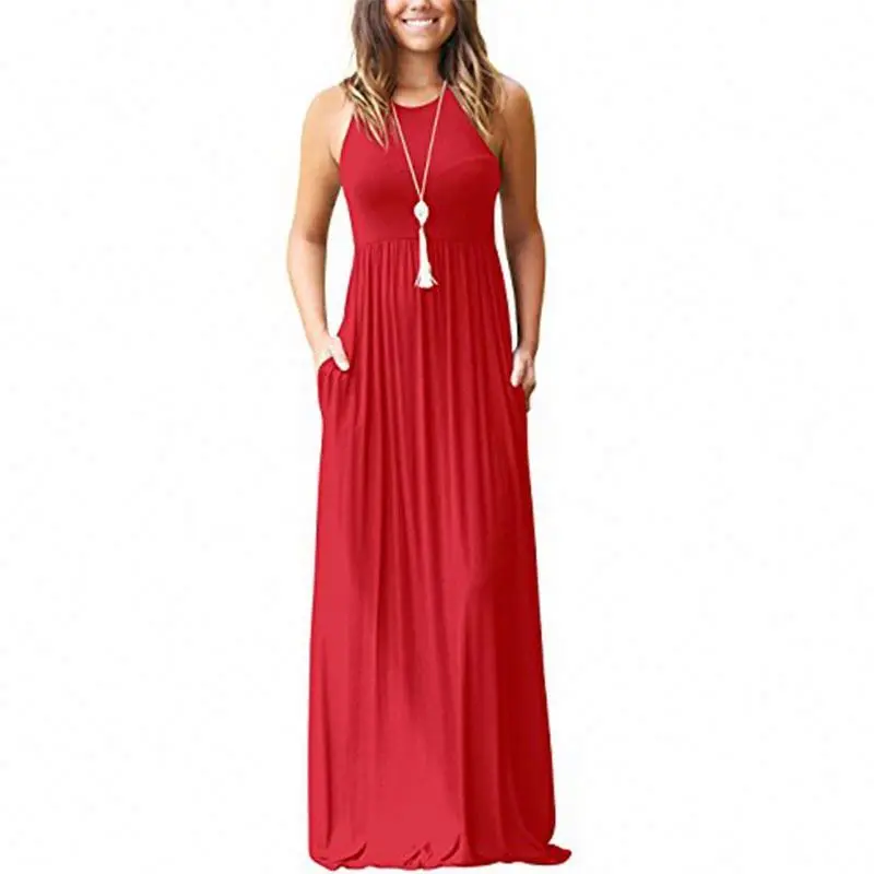 

Latest Dresses Women O Neck Long Party Ladies Dress
