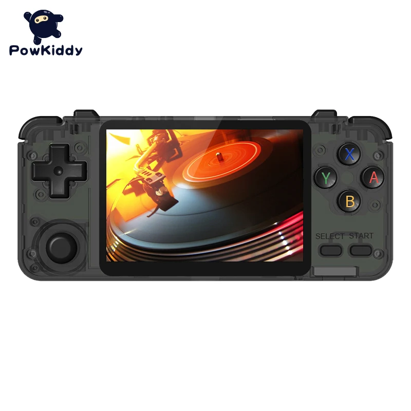 

POWKIDDY RK2020 3.5inch IPS screen portable handheld game console PS1 N64 games video game player, Black