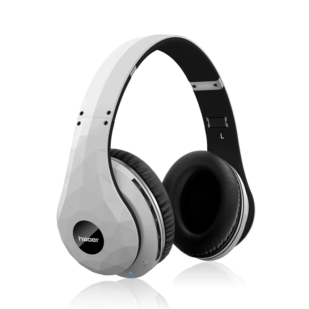 

2021 Haoer New Wireless Bluetooth Headset Diamond Shape Design Stereo Earphone Headphone with Microphone