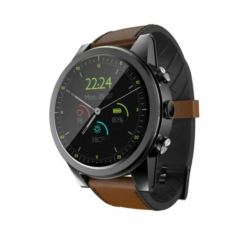 

X361pro Smart watch android phone 4G 1+16GB 1.6" Round WiFi GPS Sim Card Watch Sports Heart Rate Monitor Camera, Black, brown