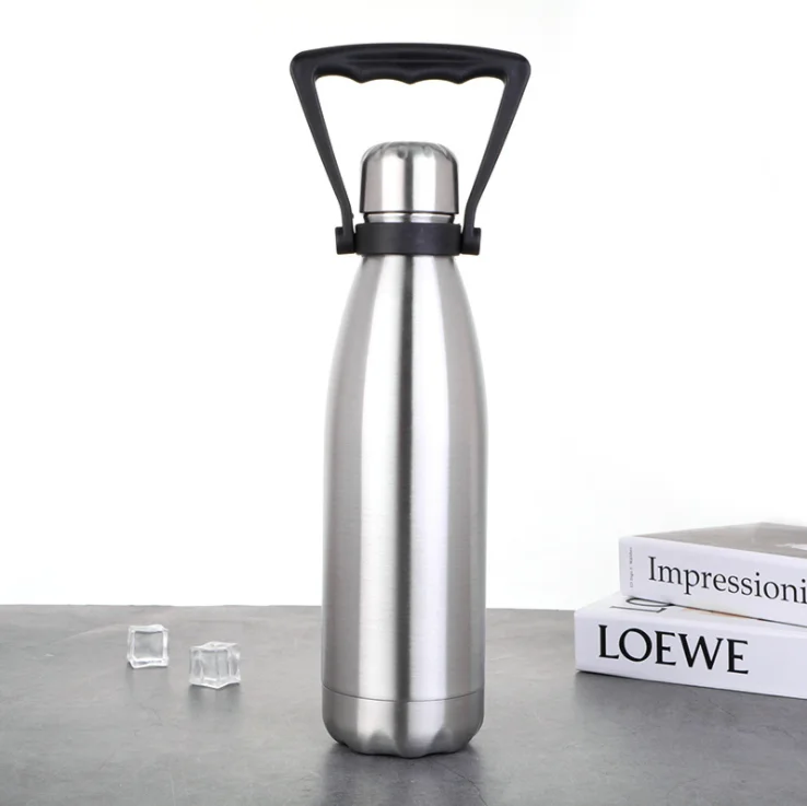 

Hot Selling Useful Portable Plastic Handle of Stainless Steel Cola Shaped Bottle Holder/Carrier with Nice Quality, Customized color available