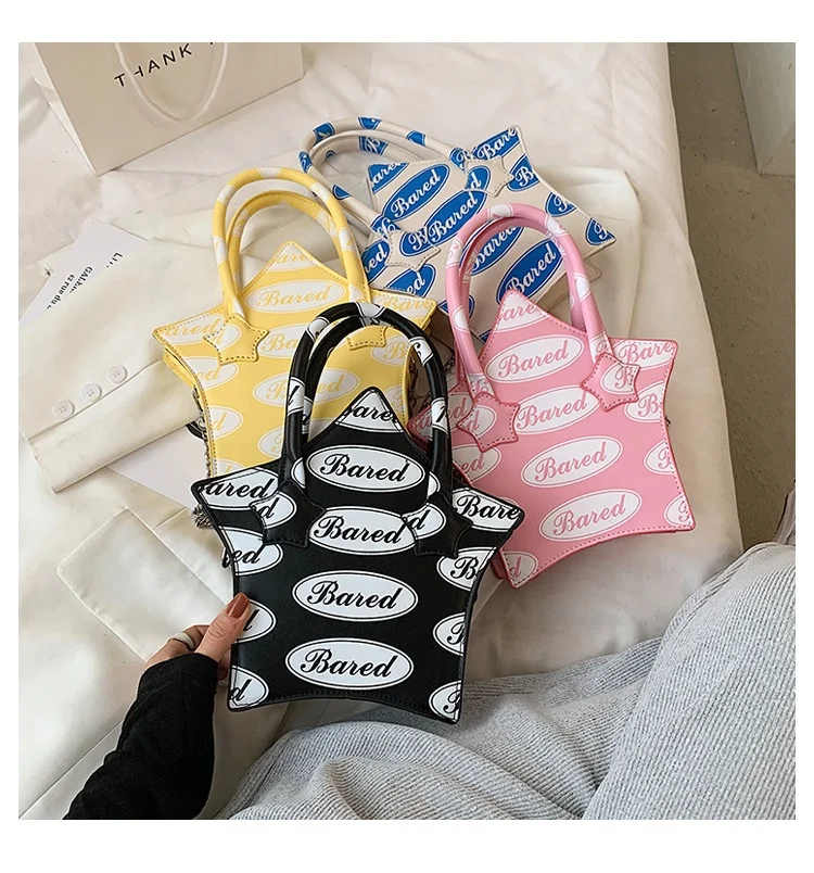 

TS9516 Print Brand Women's Shoulder Bags Fashion Five-pointed Star Bags Luxury Handbags and Purses Female Designer Purse