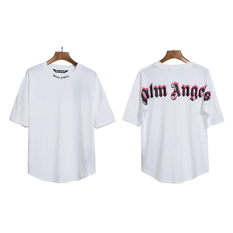 

Wholesale Palm Angel T Shirt Mens Letter Printing Crewneck Double Logo Oversized Palm Angel Tshirt