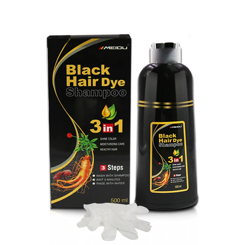 

Guangzhou Meidu manufacturer 7 colorful fashion brown black hair dye shampoo in hair dye