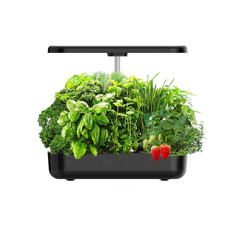 

Home Desk Self Watering Plant Pot Set Indoor Herb Growing Kit System Portable Smart Planter Hydroponic Herb Garden With Light