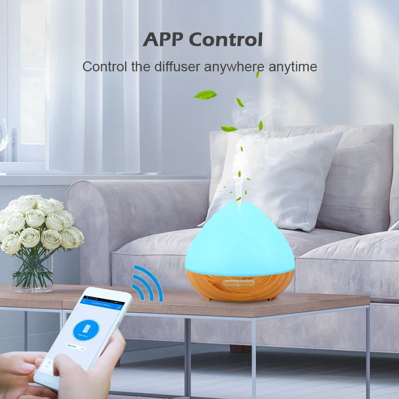 

Tuya Smart Life WiFi Colorful Humidifier EU Ultimate Aromatherapy Household Essential Oil Diffuser work with Alexa Google Home
