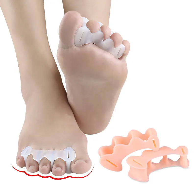 

Silicone Toe Separator three hole Foot Care Product Medical orthotics Gel Bunion Toe Stretcher Separator correct toes