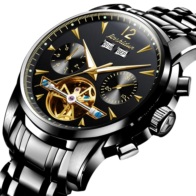 

JSDUN8738 China Wholesale Original Movement Stainless Steel Length 21cm Dial Diameter 41mm Waterproof Mechanical Watch