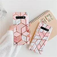 

Shiny Glitter Chrome Geometric Marble Phone Case Cover for Samsung S10 Lite , for Samsung Galaxy S10 Plus Case