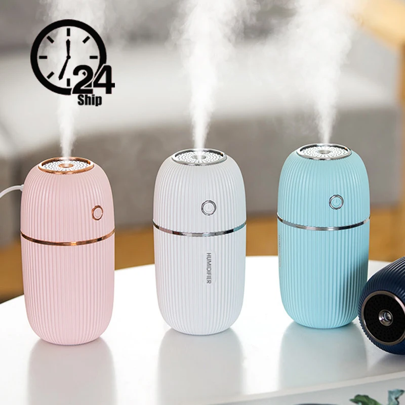 

Mini Home Ultrasonic Atomizer USB Cool Mist Maker Colorful Light Air Humidifier For Hotel Car Office