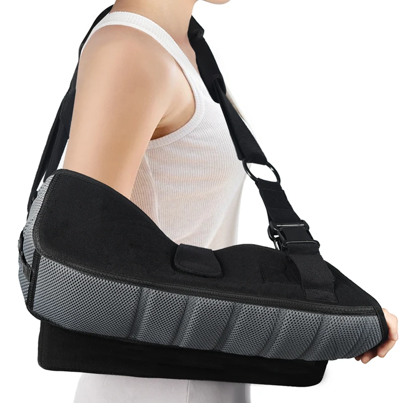 

Benken Adjustable Arm Support Broken Immobilizer Medical Fixation Orthopedic high arm sleeve elbow support arm sling, Black