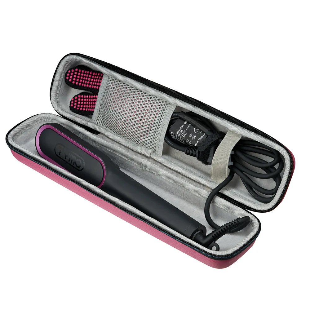 

Hard Travel Case for TYMO Hair Straightener Brush, Pink
