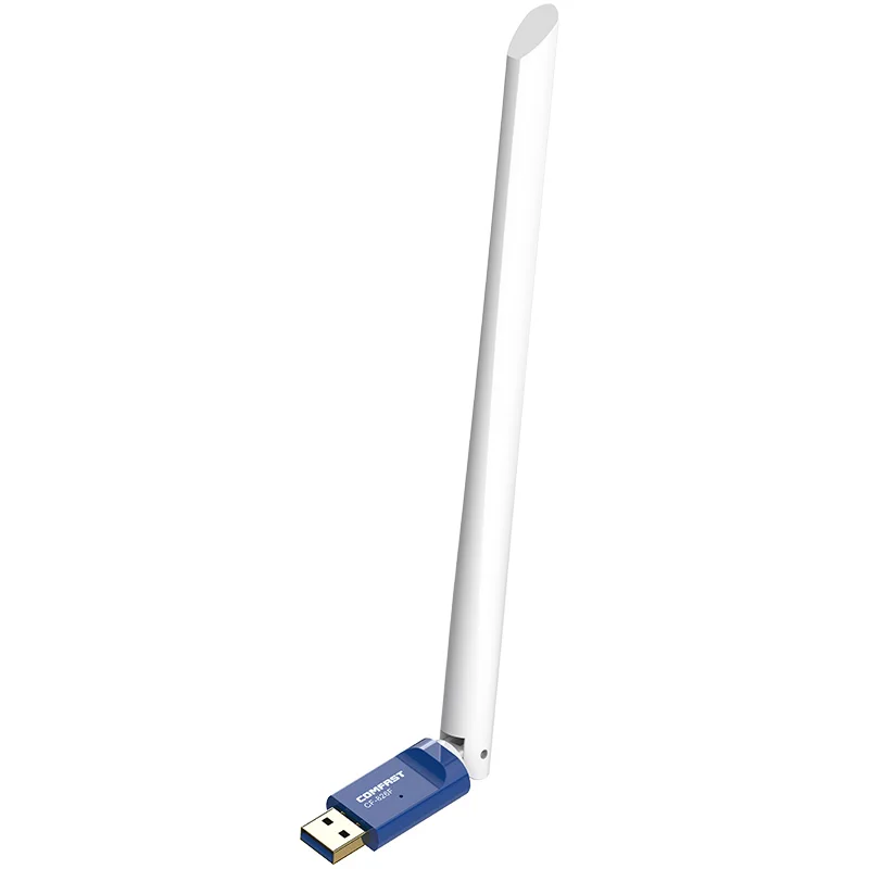 

Comfast CF-826F 8192fm 300Mbps external high gain antenna 802.11n wireless WiFi USB dongle network cards, Blue