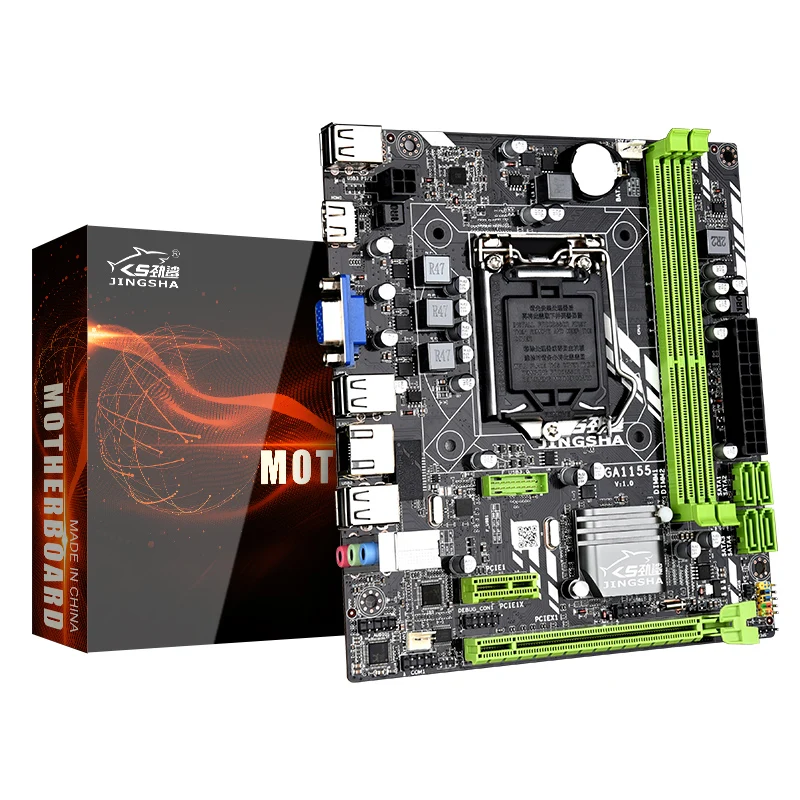 

jingsha support lntel core i3/i5/i7 cpu lga1155 motherboard h61 for desktop computer