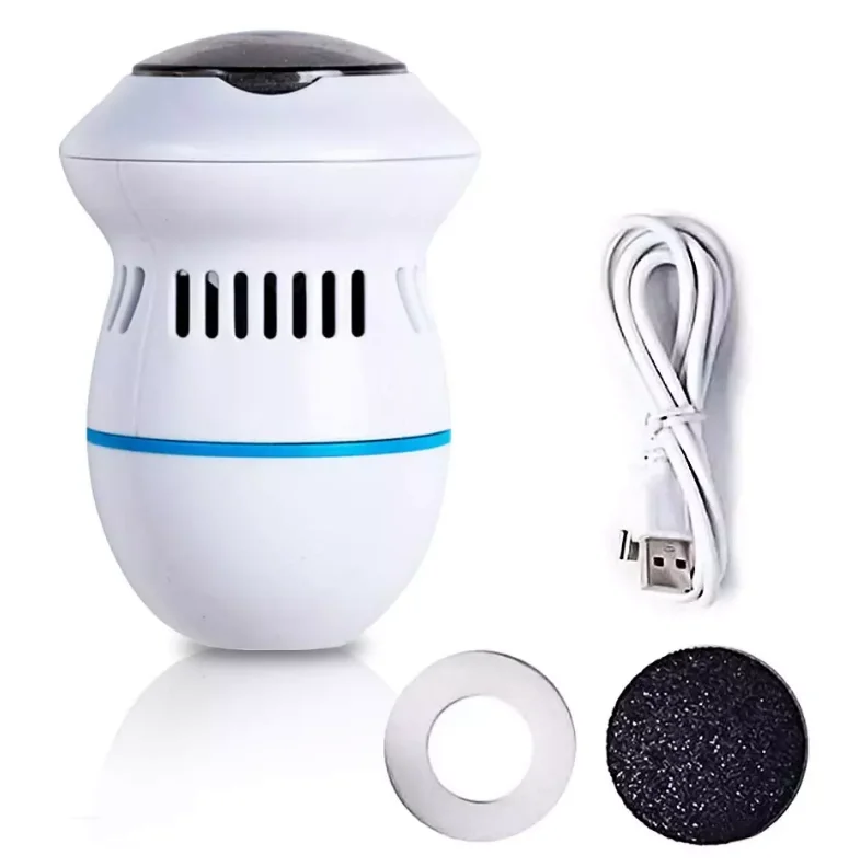 

Electric Vacuum Adsorption Foot Grinder Electronic Foot File Exfoliator Callus Remover Pedicure Tools, White+blue