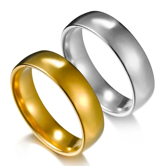 

Minimalism Couple Ring Stainless Steel Rings For Wedding Engagement Rings, Picture