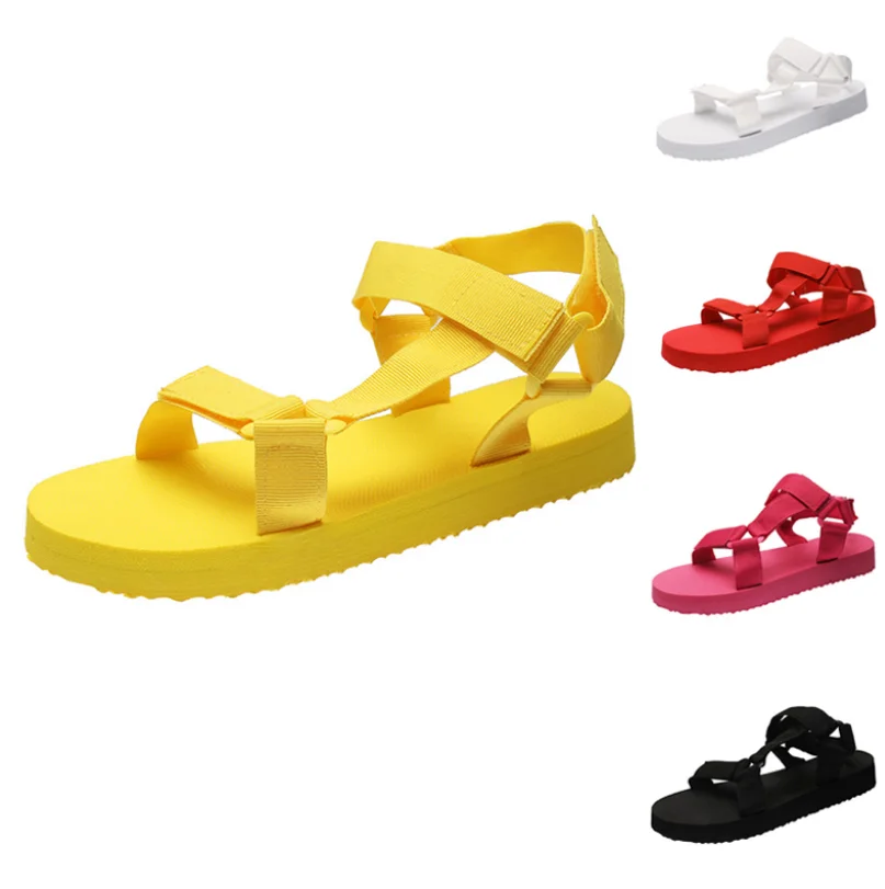 

2021New Hot Sales Summer fashion womens sandals flat sandals outdoor lightweight sandals OEM customization