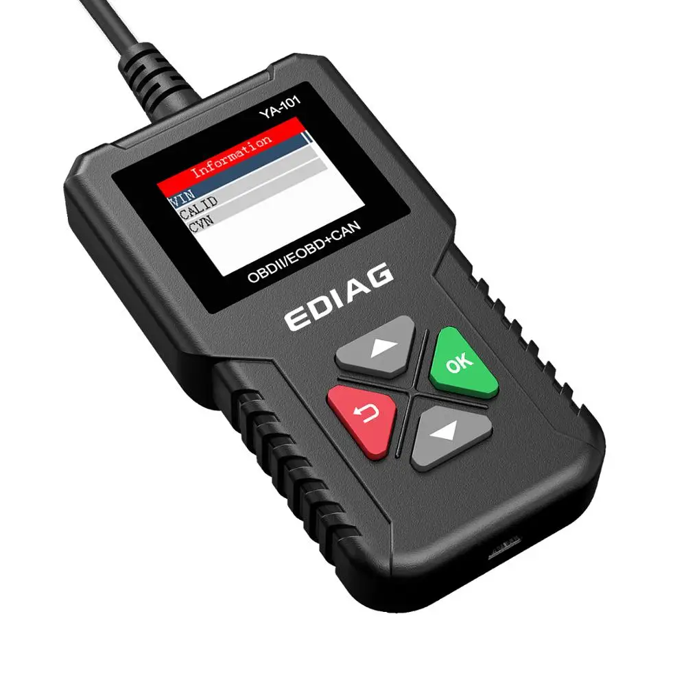 

Original EDIAG YA101 Code Reader OBDII/EOBD YA-101 Upgrade With USB Life Long Enhanced OBDII Scanner PK CR3001 CR319 AD310