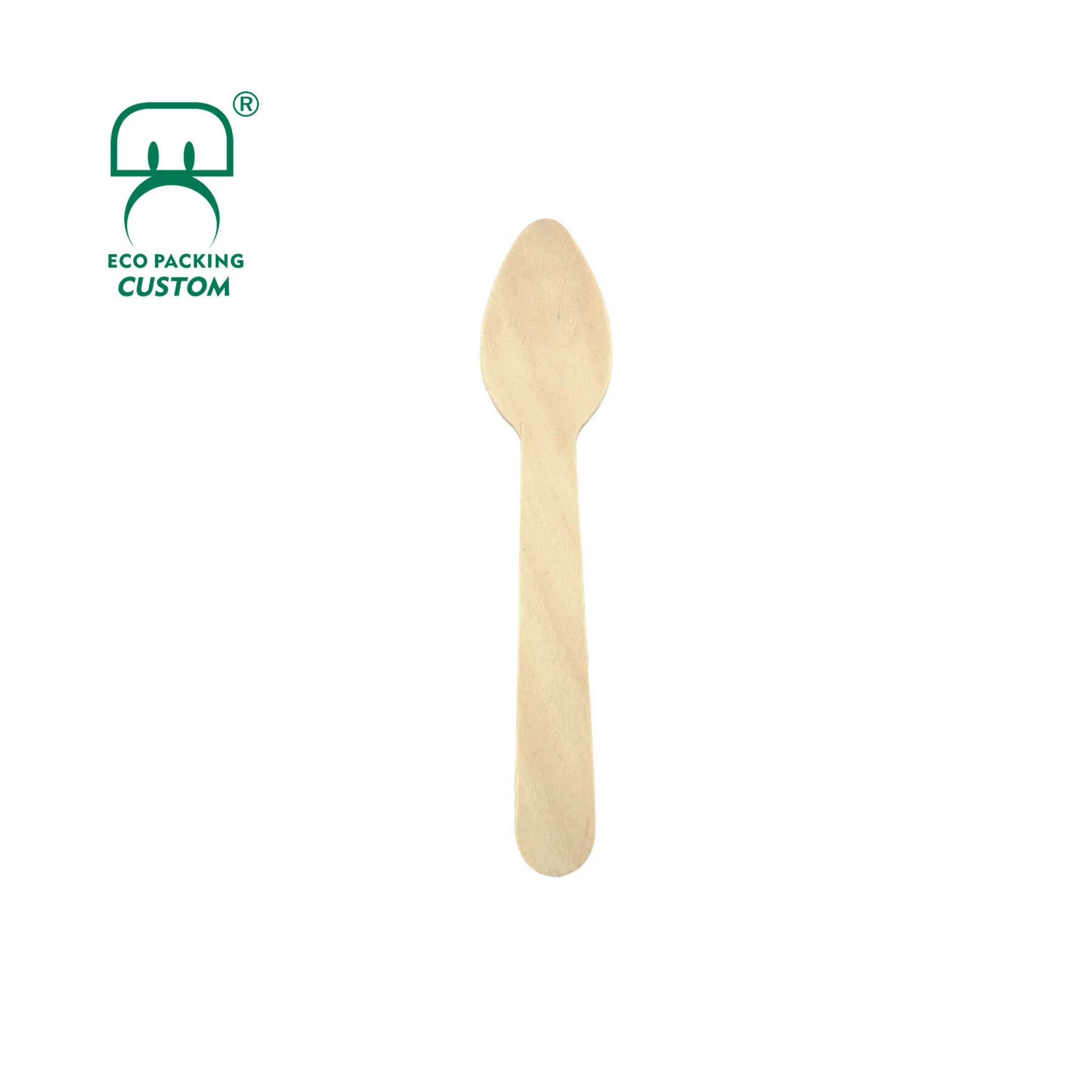 

110mm high quality mini spoon wooden ice cream wood wooden spoons