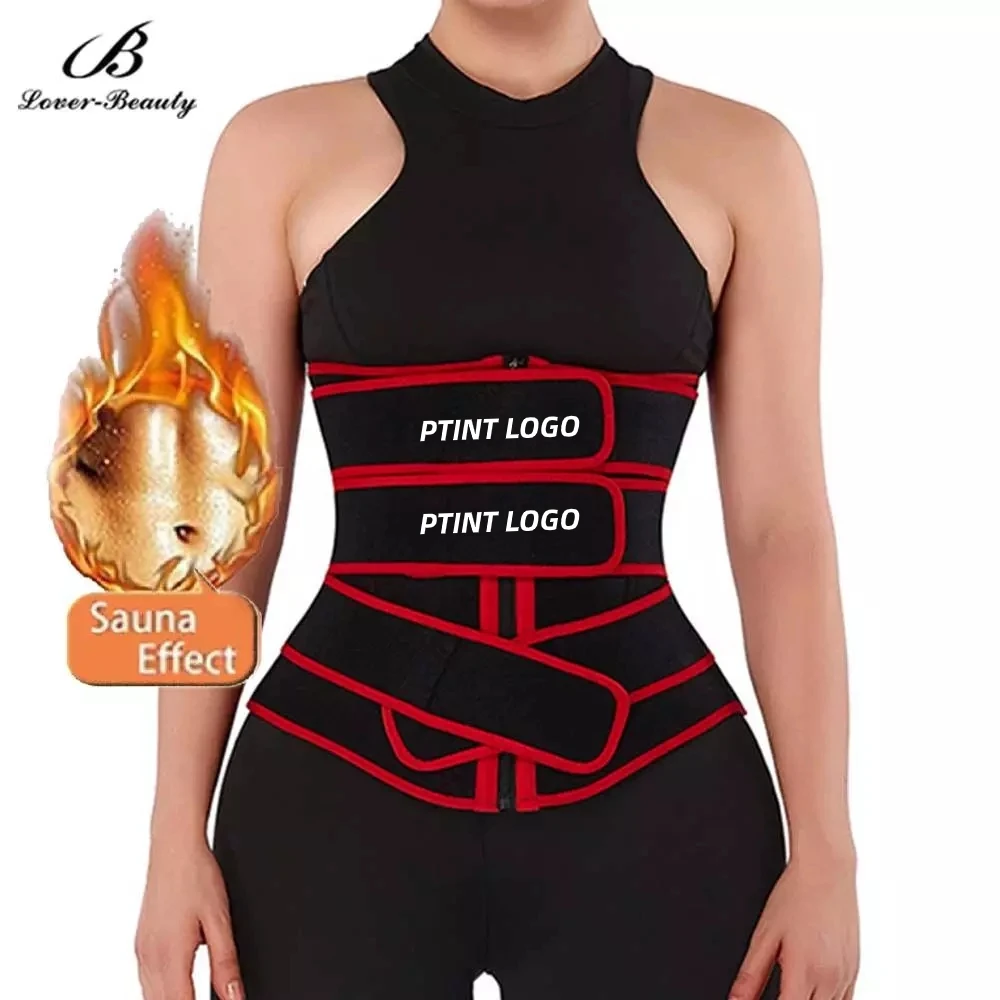 

Online Fashion Custom Logo Zipper Body Shaper Slimming Women Waist Trainer Waist Trimmer Belt, As shown of neoprene waist trainer