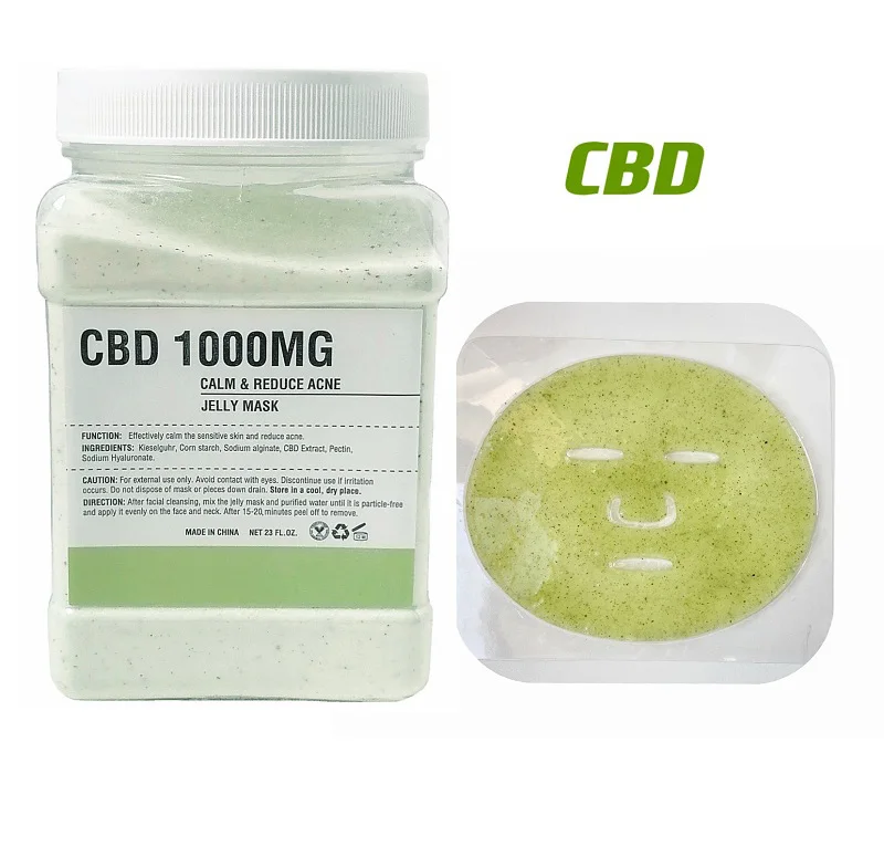 

SPA Face Anti Aging CBD 1000mg hydro jelly powder mask rose jelly mask wholesale for female