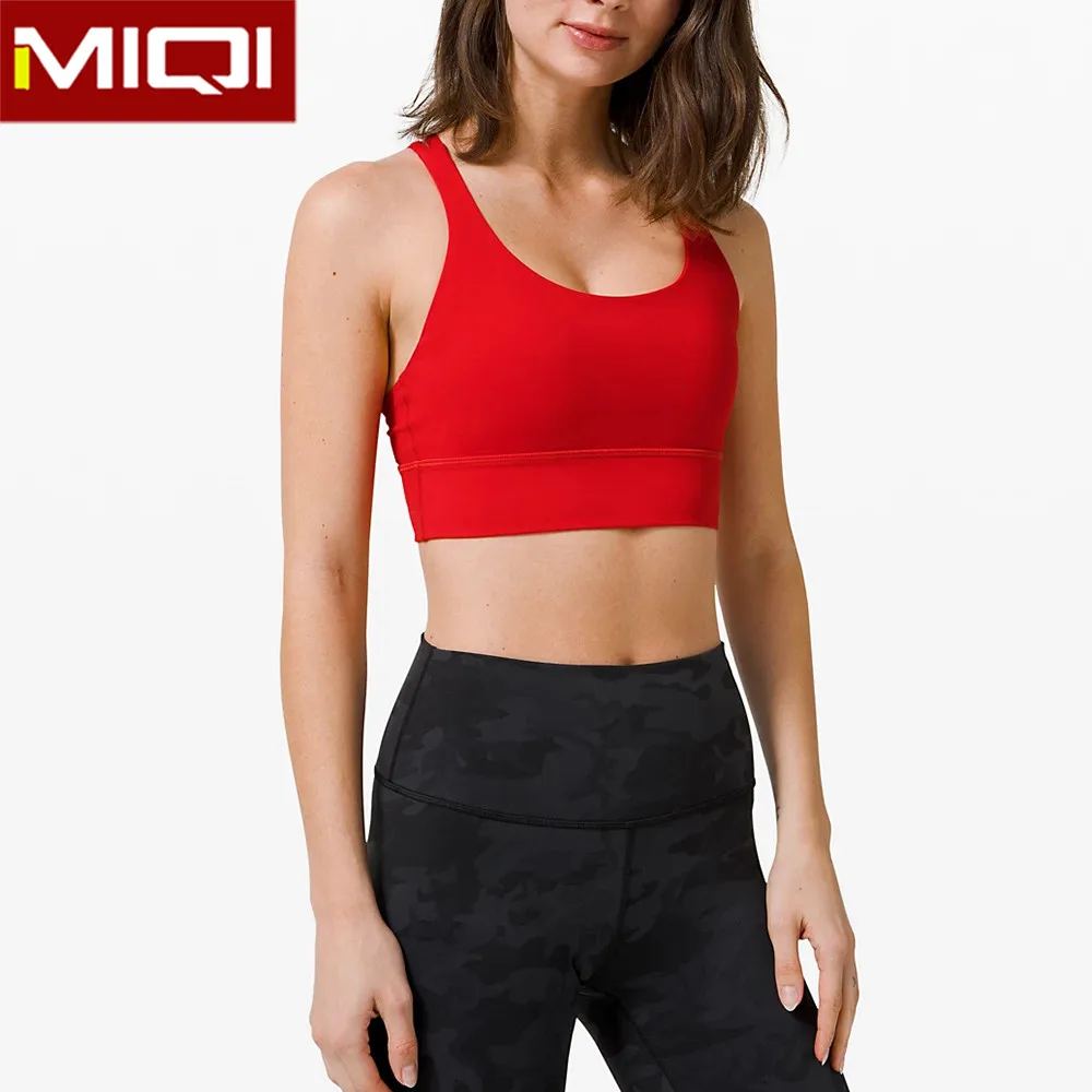 Miqi Wholesale Women Blank Sports Bras Workout Gym Custom Fitness Plus