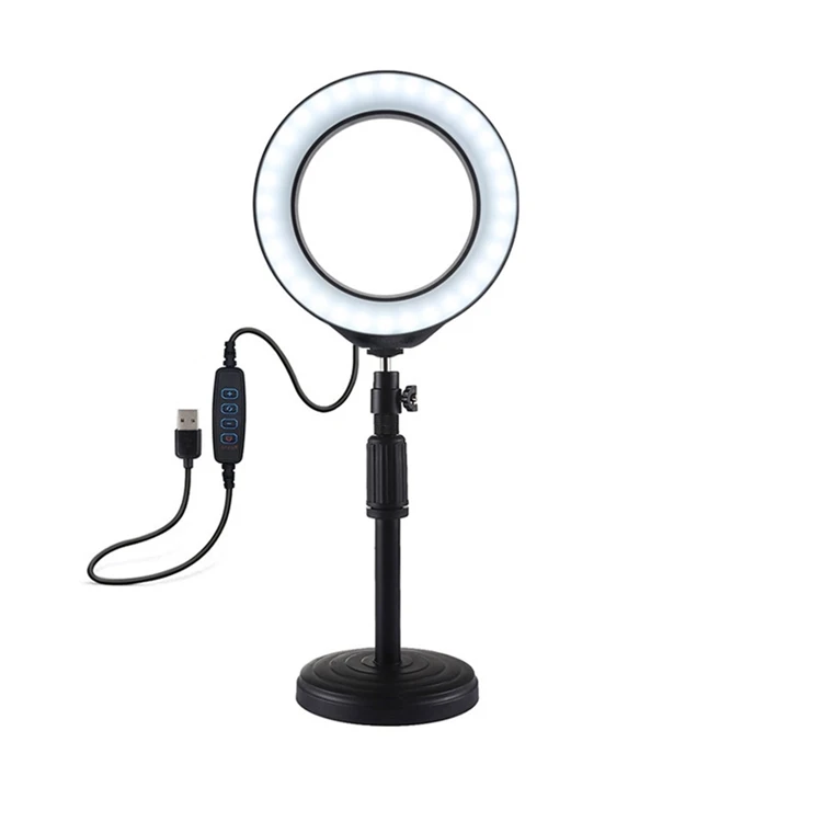 

Guaranteed Quality Proper Price Ring Light With Tripod Stand, White black