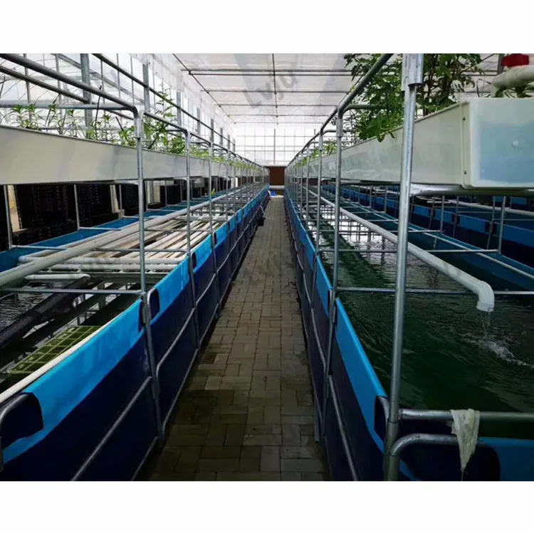 

Lvju Custom Large Fish Breeding Tanks Farm Aquaculture Pond Liners Fish Tank Of Aquaculture Tanks, Blue /custom