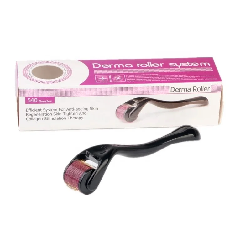 

black handle Derma Roller 0.5mm derma rolling system for face, Green,plenty colors can choose