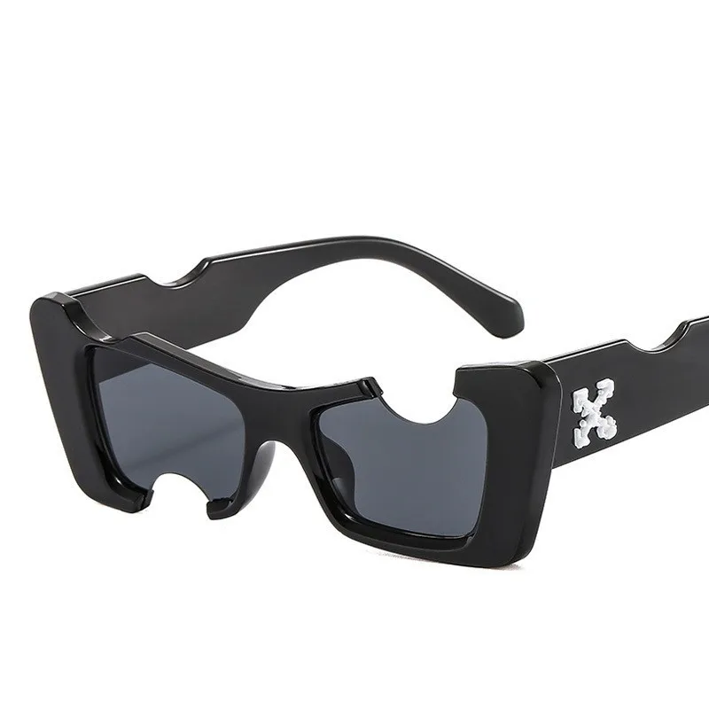 

Creative fashion unique design trendy ladies sun glasses irregular frame cat eye shades