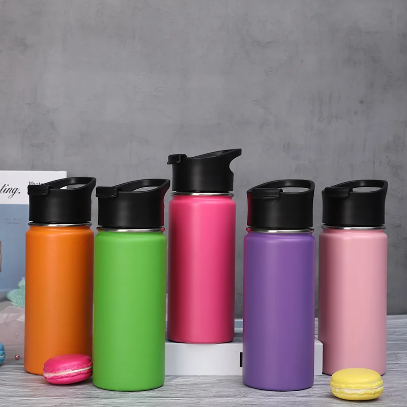 

High quality Leak Proof Double Wall Portable Thermos Insulated Stainless Steel Sports Vacuum Flask Water Thermal Bottle, Colors