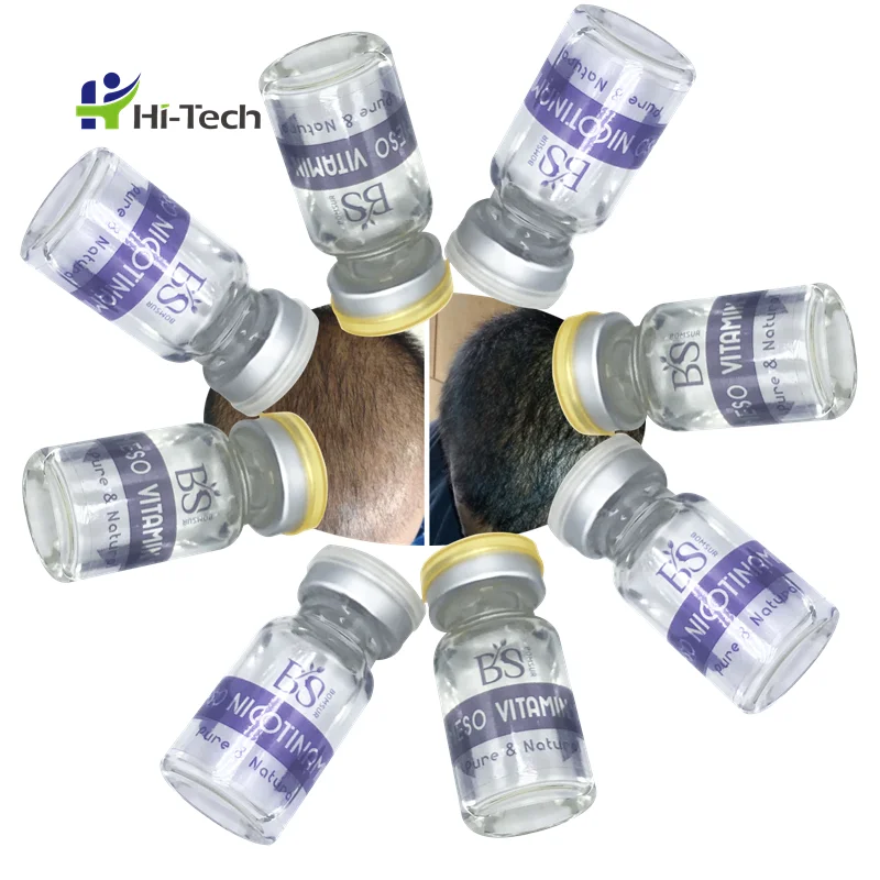 

Meso Cocktail Serum Vials Hair Loss Solution Growth Treatment No Needle Mesotherapy, Transparent