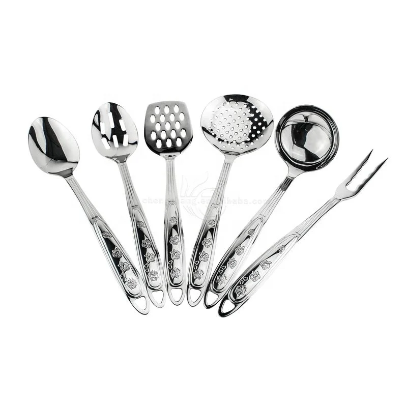 Kitchen Utensil Set Cooking Utensils Stainless Steel Utensil Kitchen Spatula Set Complete