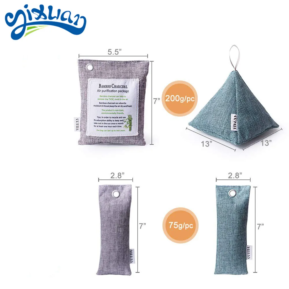 
High quality shoe deodorizer bamboo charcoal deodorant activated carbon natural air purifying bags 