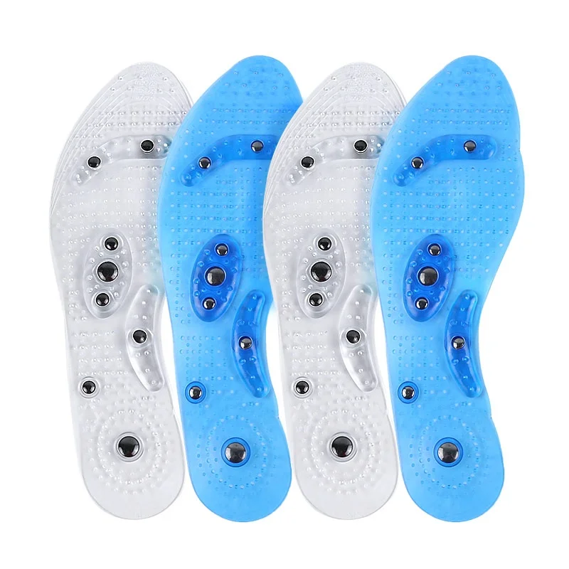 

flexibility Massage Shoe Insoles pvc footcare acupressur insole manufactur magnetic insoles massag gel improve blood cycle, Customized accept