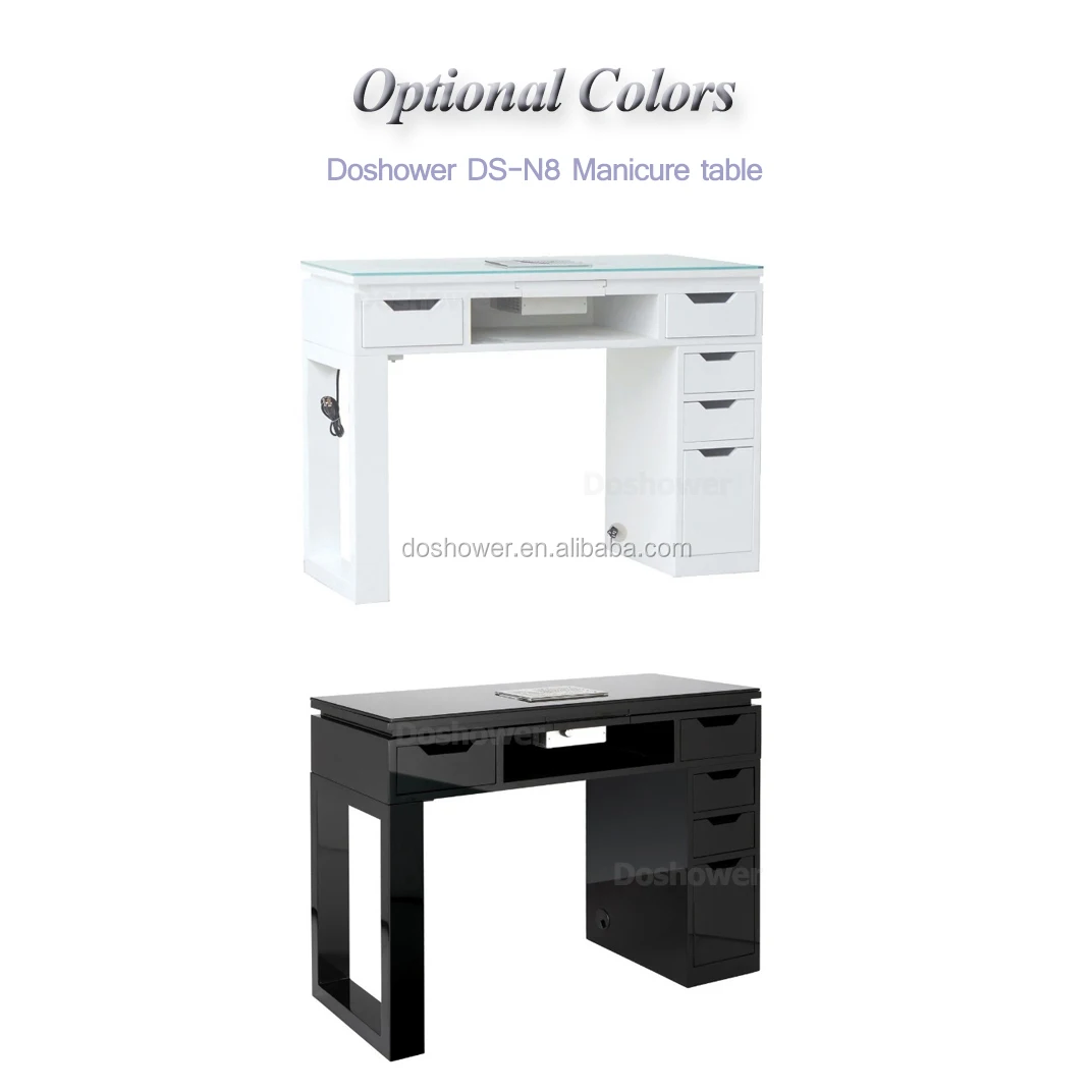 Beauty Front Conter Of Nail Table With Exhaust Fan For Modern Nail